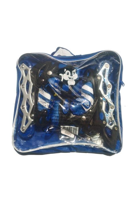 Pasifik Toys Mavi Pasifik Işıklı Çiftlenebilir Paten 30-33