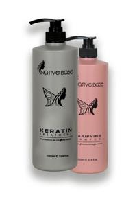 Native Base Saç Bakım Seti Keratin 1000ml + Şampuan 1000ml