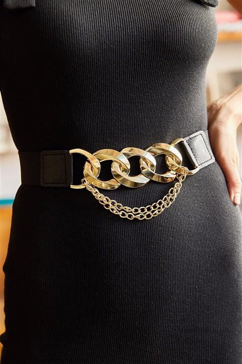 MS YONE Gold Zincirli Kemer