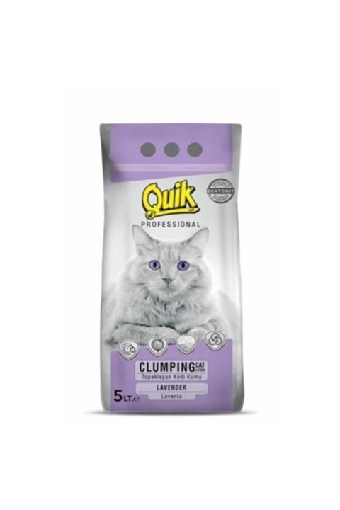 Quik Lavantalı Ince Topaklaşan Kedi Kumu 5 Lt