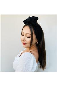 Lovesome Handmade Siyah Afrika Model Telli Kadın Saç Bandı Bandana