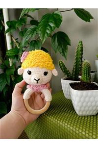 YANNS Amigurumi Organik Çıngıraklı Diş Kaşıyıcı Kuzu