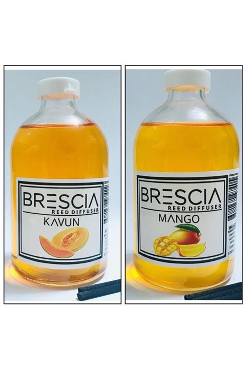 Brescia 2 Adet 110ml Bambu Çubuklu Oda Banyo Kokusu Kavun & Mango 2x110ml