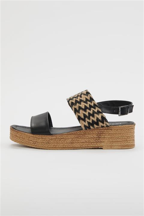 DeFacto Dolgu Topuk Hasır Sandalet