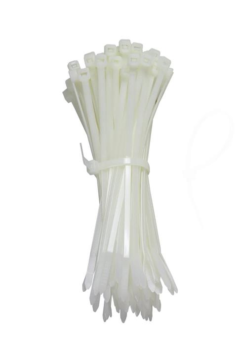 ekoset Kablo Bağı Plastik Cırt Kelepçe 2,5x200mm Beyaz 500 Adet