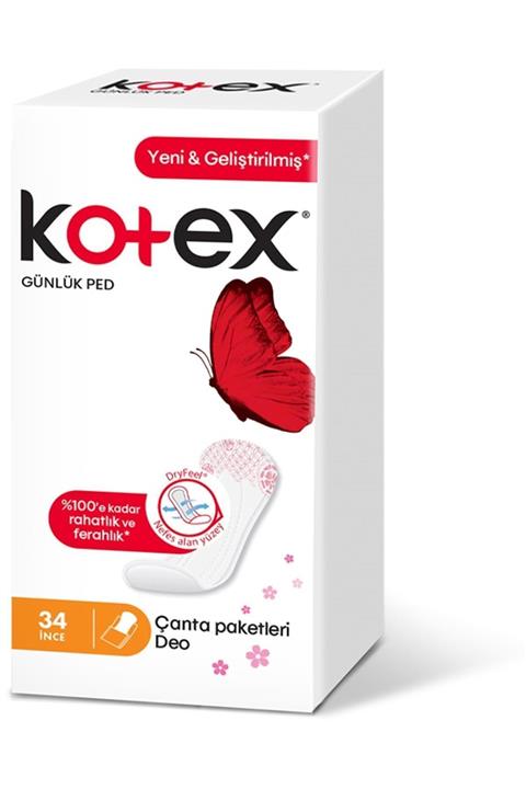 Kotex Marka: Günlük Ped Ince 34'lü Kategori: Günlük Ped