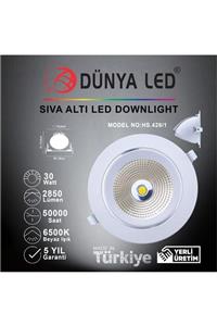 DÜNYA LED Hs.426/1 30w Sıva Altı Led Salyangoz 6500k Beyaz Işık