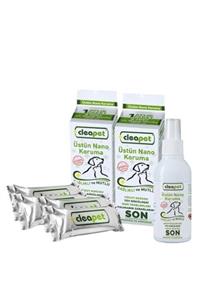 Cleapet Kedi Büyük Sağlık Paketi 2 Kutu Havlu +1 Adet Nano Sprey 150ml