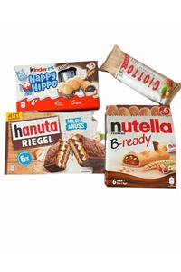 Ferrero Happy Hippo&hanuta Riegel& Giotto&nutella B-ready 4'lü Ithal Set