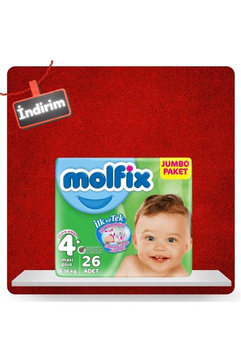 Molfix 3d No:4+ M.plus Jumbo 26 Adet