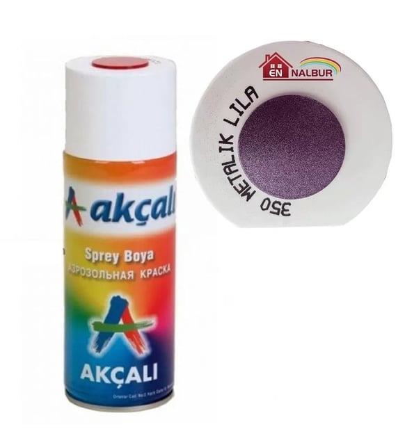 Akçalı Sprey Boya 400 Ml 350 Metalik Lila