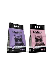 Lindo Cat Lindocat  Topaklaşan Lavantalı  Ve Bebek Pudralı Ince Taneli Kedi Kumu 10 lt * 2 Adet