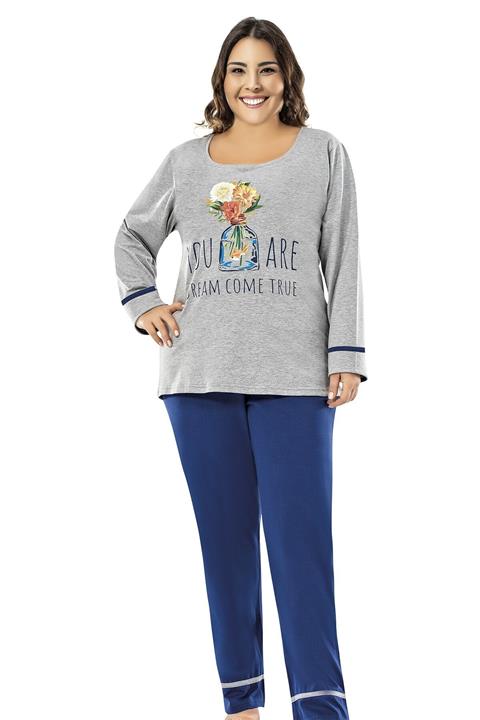 Erdem Kadın Geniş Beden Pijama Takımı 8664