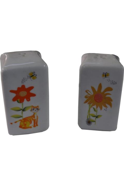 Cats By Luyano Porselen Tuzluk Biberlik Takım