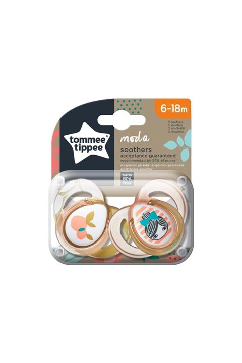 tommee tippee Ortodondik Moda Emzik 2li 6-18 Ay 433489 Kız