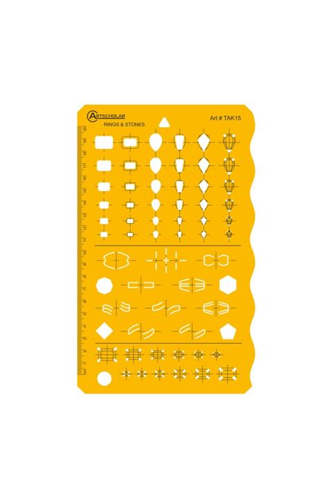 Artscholar Turuncu Takı Tasarım Yüzük Şablonu