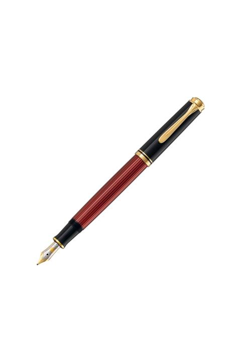 Pelikan M400 Dolma Kalem Bordo Siyah Sedefli F Uç