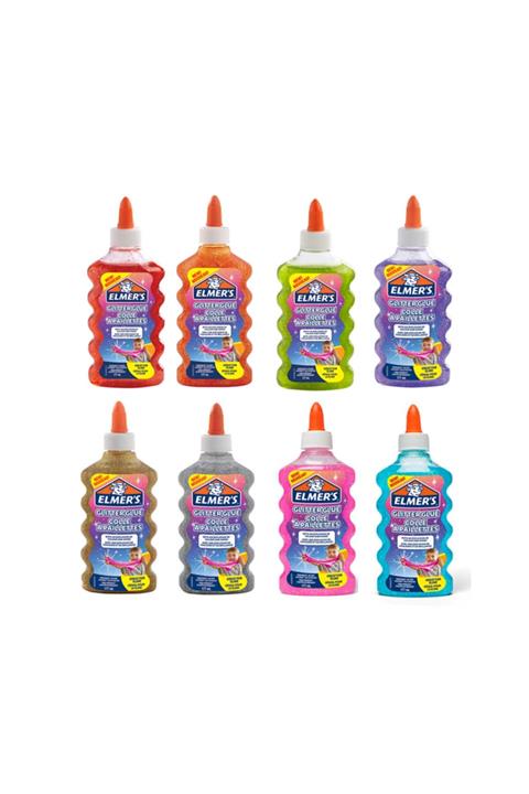 Elmers Simli Slime Yapıştırıcı177 Ml 8'li Lüx Set