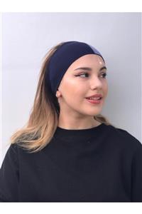 kuayscarfs Kadın Lacivert Yoga Saç Bandı