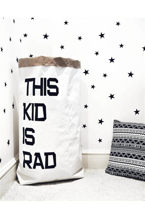 LYN HOME & DECOR Thıs Kıd Is Rad  Kağıt Oyuncak Torbası 50x80
