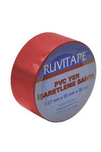 AVMDEPO Ruvitape Yer Işaretleme Bandı Kırmızı 50 mm 30 Metre