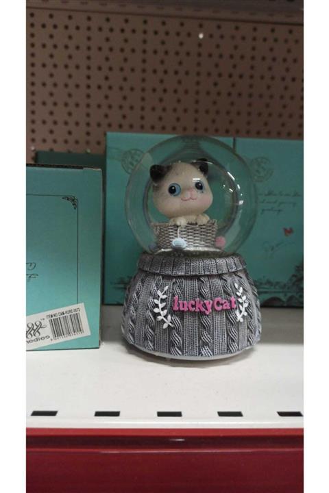 LUCKY CAT Kedili Kar Küresi
