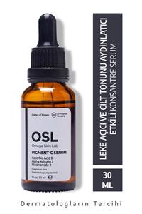 OSL Omega Skin Lab Pigment-C Serum 30ml Cilt Lekelerini Hedefleyen, Leke Açıcı ve Cilt Tonunu Aydınlatıcı Serum