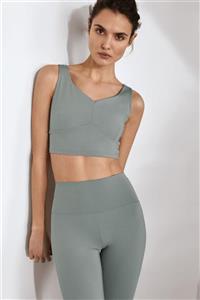 Massimo Dutti Kadın Askılı Crop Top 06864582