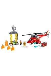 Burnis Toy Tekli Lego City Itfaiye Kurtarma Helikopteri 60281 1