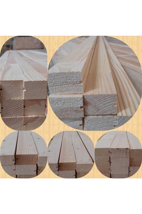 sdf kereste Ahşap Çıta 3,5cm*4,2cm*210cm-4 Adet , Silinmiş Kereste, Kapı Seren