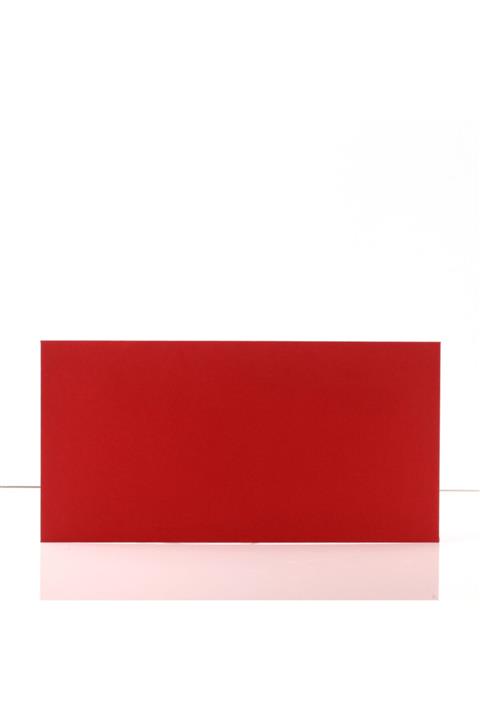 Ege Kırmızı Lüks Davetiye Zarfı 50 Adet 11x22cm