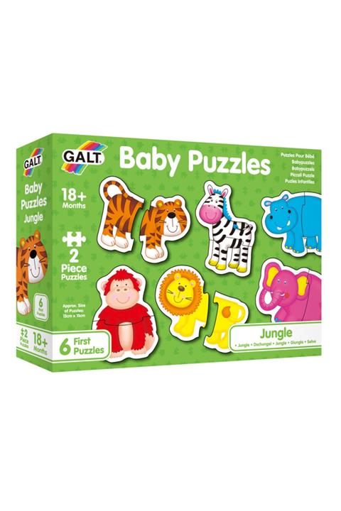 Galt Baby Puzzles Jungle 2'şer Parçalı 6 Yapboz 18 Ay+