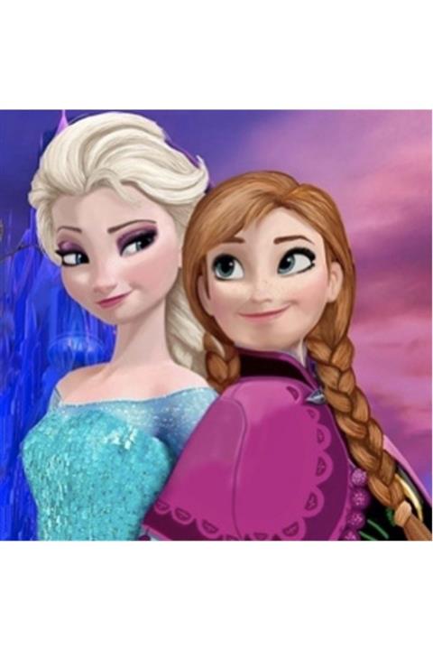 Hobigun Elmas Mozaik Tablo Diamond Painting Elsa ve Anna 30x40