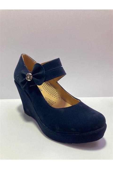 Adenya Kadın Dolgu Topuklu Süet Ayakkabı