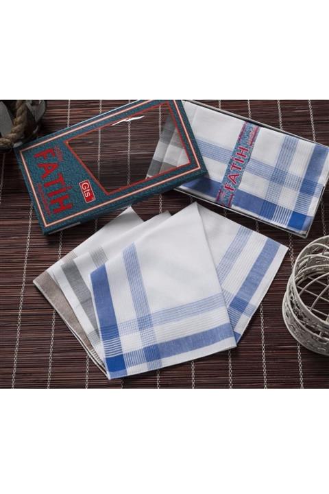 GÖZDE TEKSTİL Kumaş Mendil 40x40 cm 12 Adet Fm 03