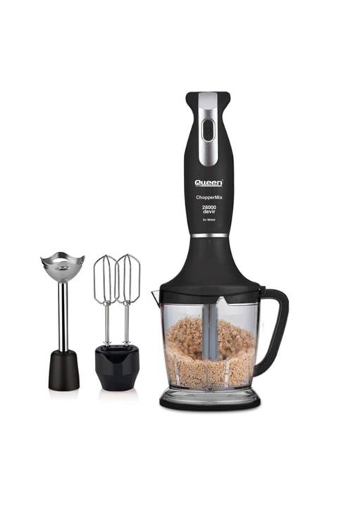 QUEEN Choppermıx 3'lü Blender Set - Inox