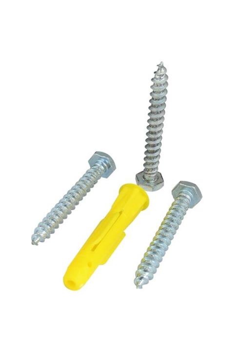 MERTER Plastik Dübel + Vida (100 Adet)