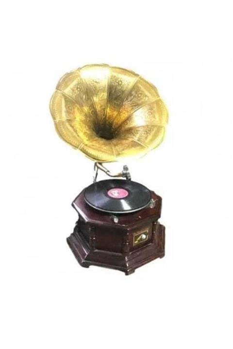 gramofon cenneti Nostaljik Kurmalı Gramofon
