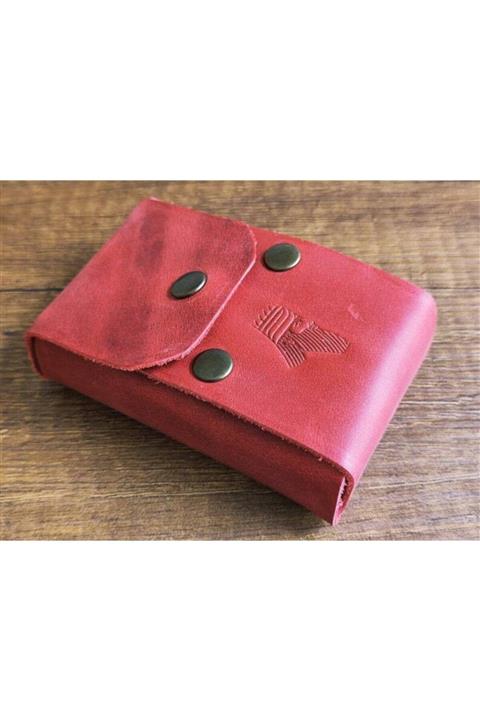 sumerianwallet Kırmızı Crazy Deri Sigara Kılıfı