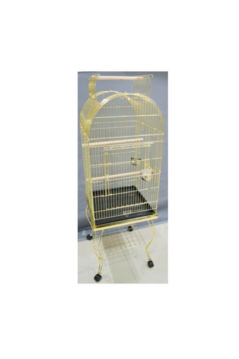 HİLALSHOP Sehpalı Papağan Kafesi Pirinç