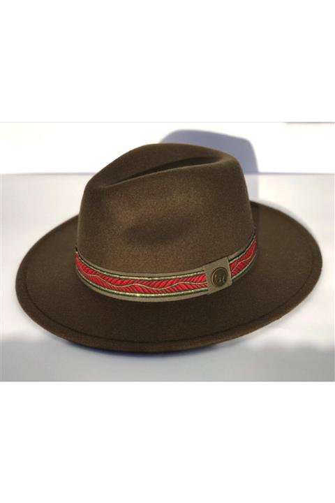 nuit Haki Yeşil Kadın Fötr Şapka