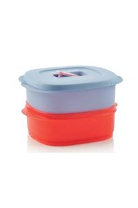 Tupperware Mikro Kap  Mikrodalga Fırın Isıtma Beslenme Kabı 2 li