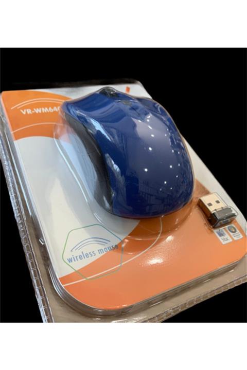 ATAEXPRESS Mavi Renk Laptop Notebook Masaüstü Pc Wıreless Optik Fare Mouse Maus 2.4g Usb Sıyah