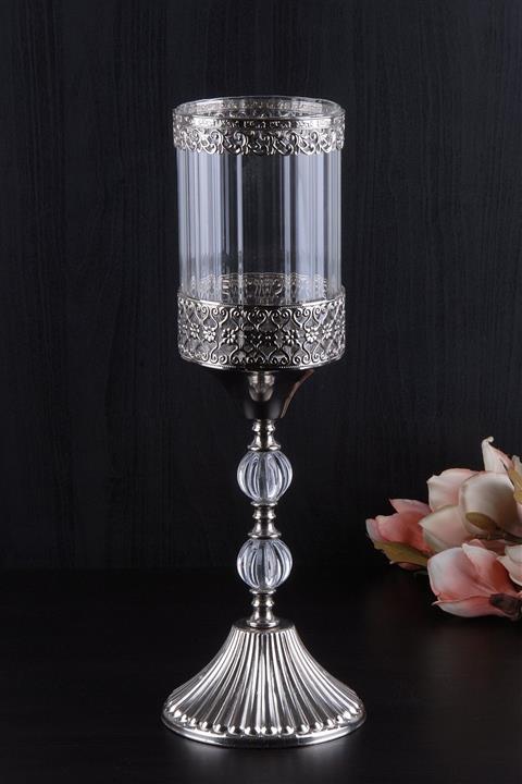 Franco Gümüş Silindir Şamdan