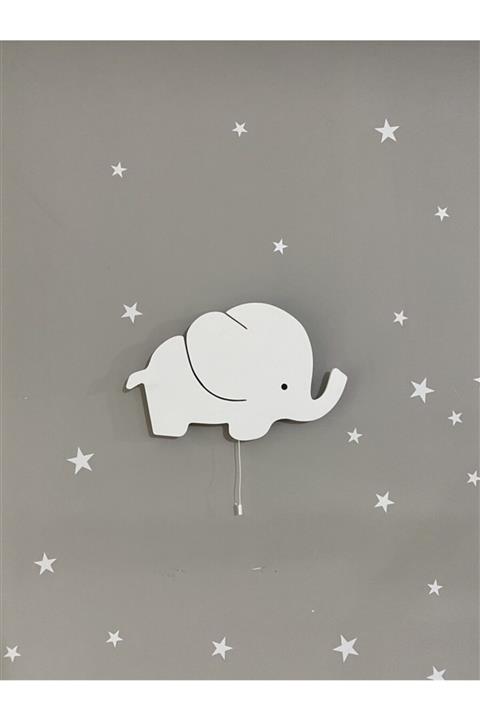 Jaju Baby Beyaz Fil Gece Lambası \\ Aydınlatma