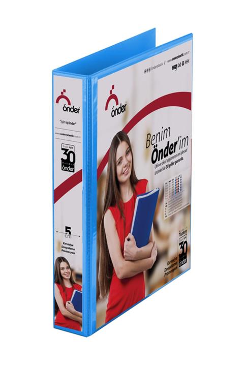 Önder Pvc A4 Firma Klasörü (sunum Klasörü) - 2 Cm - 2d Mekanizmalı Mavi