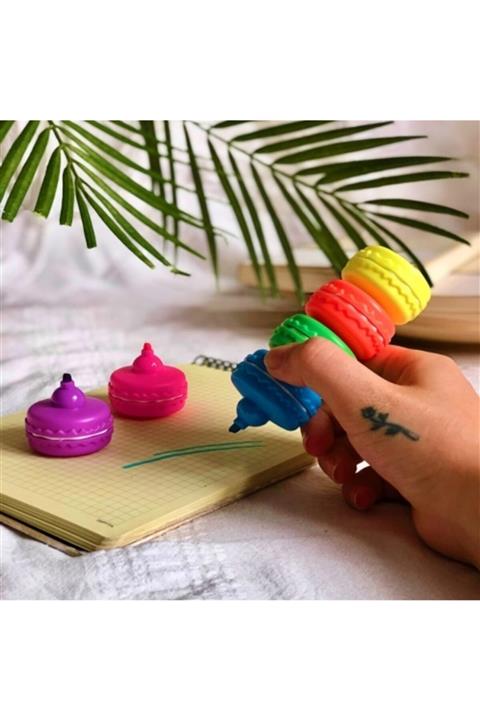 Techno phone Makaron 6'li Keçeli Kalem Seti 6 Karışık Renk