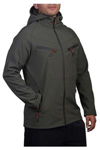 GENIUS Store Erkek Spor Mont Softshell Outdoor Su Ve Rüzgar Geçirmez Ceket 4 Cepli