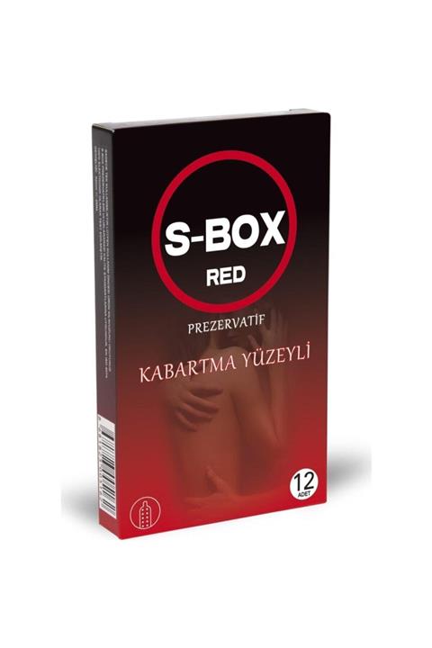 SBox Prezervatif Red Özel 12li Kabartma Yüzeyli
