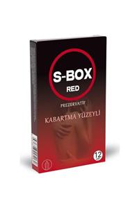 SBox Prezervatif Red Özel 12li Kabartma Yüzeyli